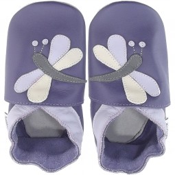 Bobux Dragonfly Baby Krabbelschuhe violett