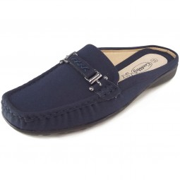 Conway Bianca Damen Mokassin-Schlüpfer navy
