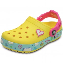 Crocs Hello Kitty Plane Clog Mädchen Clogs gelb (sunshine)