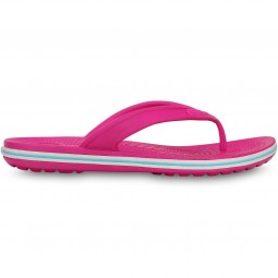Crocs Crocband LoPro Flip Damen Zehenstegsandale candy pink/electric blue