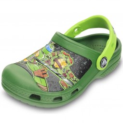 Crocs Teenage Mutant Ninja Turtles Jungen Clogs seaweed/volt green
