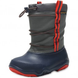 Crocs Swiftwater Boot Kids Kinder Waterproof-Stiefel dunkelblau/grau (navy/flame)