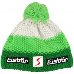 Eisbär Star Neon Pompon SP Kids Kinder Strickmütze grün/neongrün/weiß