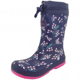 Joules Winter Wellies Mädchen Wintergummistiefel dunkelblau (french navy winter ditsy)