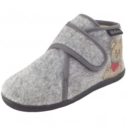 Naturino 7455 Kinder Hausschuhe grau (grigio)