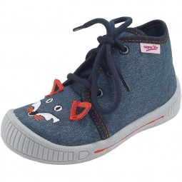 Superfit Bully Kinder Hausschuhe ozeanblau (ocean kombi)