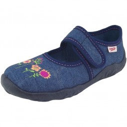 Superfit Bonny Mädchen Hausschuhe blau (ocean)