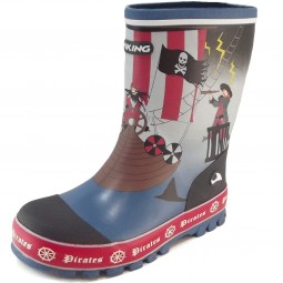 Viking Pirates Jungen Gummistiefel navy/multi