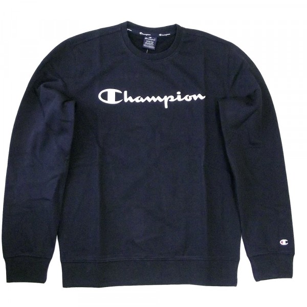 Champion Crewneck Sweatshirt Herren Rundhalspullover schwarz (nbk)