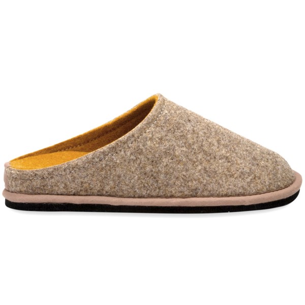 Löwenweiss - Easy Bicolor - Unisex Filz-Pantoffel aus Schurwolle - Hazelnut/Ochre