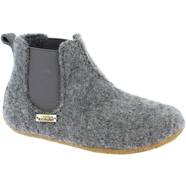 Living Kitzbühel Filz Chelsea Boot Unisex Hüttenschuhe Grau