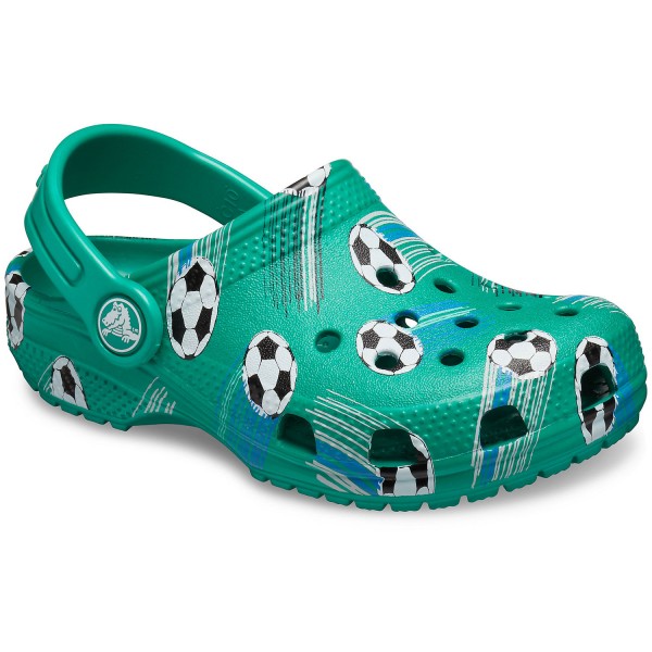 teal crocs kids