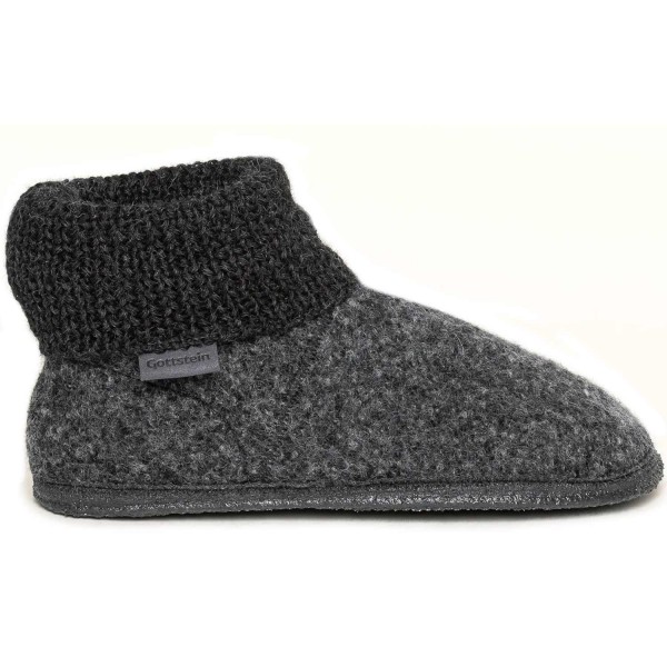 Gottstein - Wool Venture High - Unisex Hüttenschuhe aus Schurwolle - Anthrazit (Ash Grey)