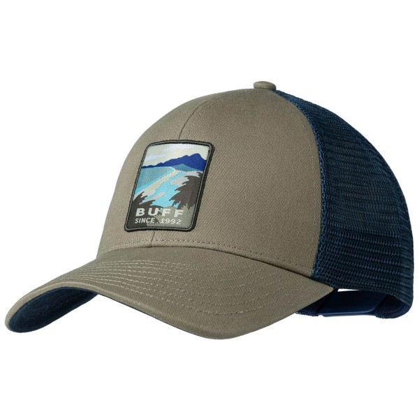 Buff - Explore Trucker Cap - Unisex Kappe aus Baumwolle - Erdbraun (Soor Tundra)
