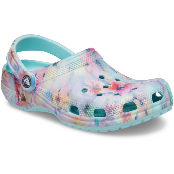 Crocs Classic Dream Clog Damen Pantoffel Pure Water/Multi