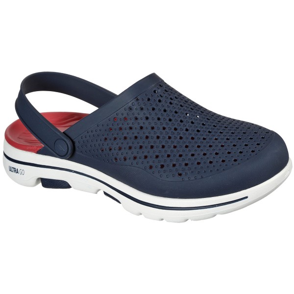 Skechers Foamies GOwalk 5 Astonished Unisex Soft Clogs Dunkelblau/Rot (Navy/Red)