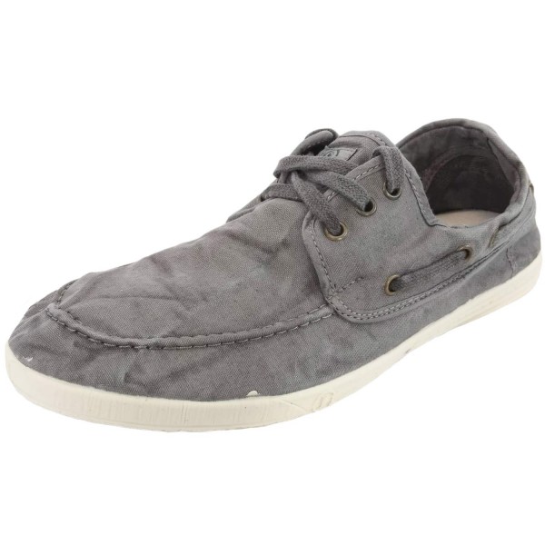 Natural World Old Elbrus Herren Schnürer im Bootsschuh-Style Grau (Gris Enz)