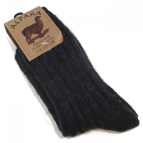 Fellhof Alpaka Unisex Socken Dick anthrazit