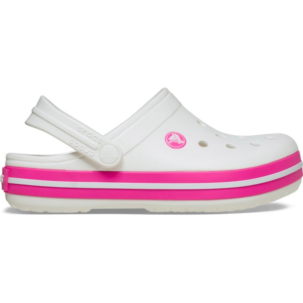 Crocs - Crocband Clog Kids - Kinder Sportive Clog-Sandalen - Weiß/Pink (White/Pink Crush)