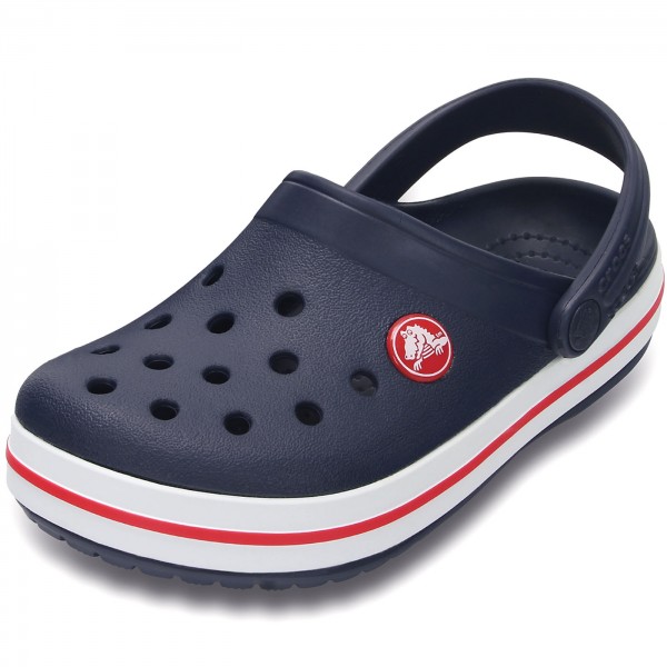 navy crocs kids