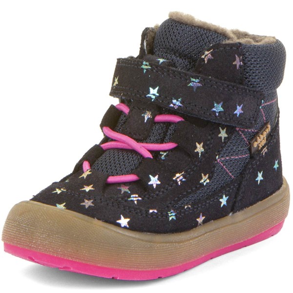 Froddo - FroddoTex Ollie Lumi Wool - Mädchen Wasserdichte Winterschuhe - Dunkelblau (Stars)