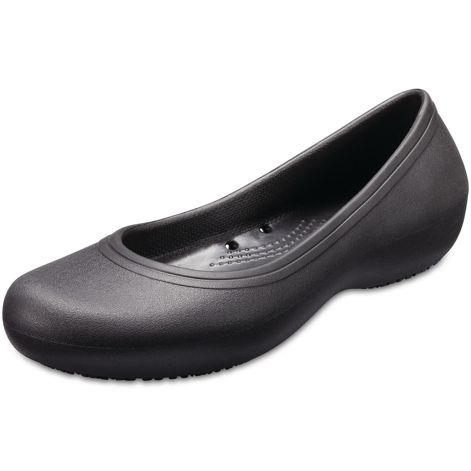 crocs flats black