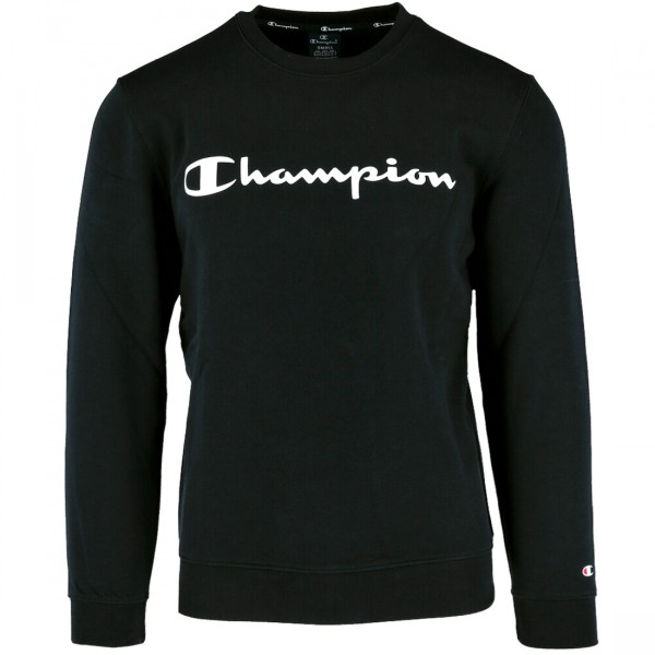Champion Crewneck Sweatshirt Herren Rundhalspullover schwarz (nbk)