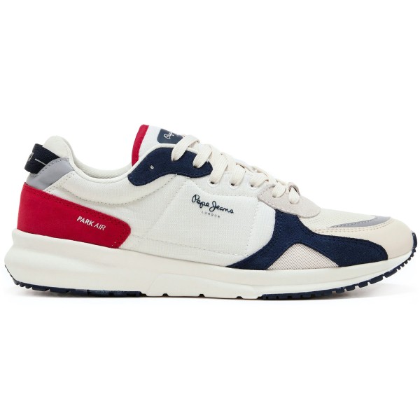 Pepe Jeans Park Air 0.2 Herren Retro-Sneaker Cremeweiß (Off White)