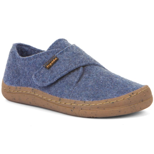 Froddo Barefoot Wooly Kinder Barfuß-Hausschuhe Blau (Denim)