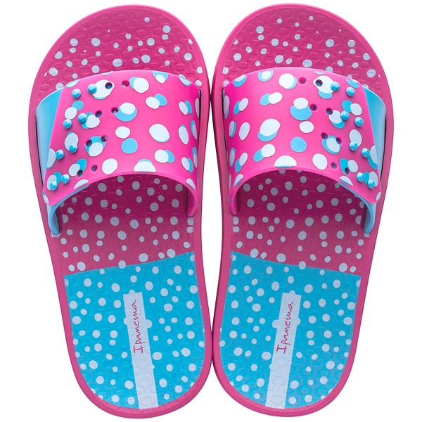 Ipanema Slide Kids Mädchen Pool-Sandale Pink/Blue