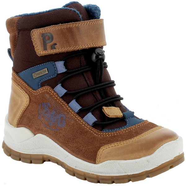 Primigi Gore-Tex Hans GTX Jungen Wasserdichter Winterstiefel Braun/Blau (Moro)