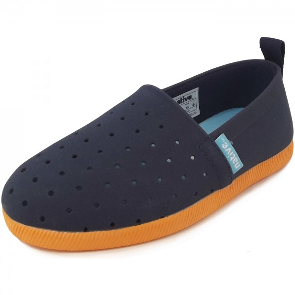 Native Shoes Venice Child Kinder Slipper dunkelblau (regatta blue/begonia orange)