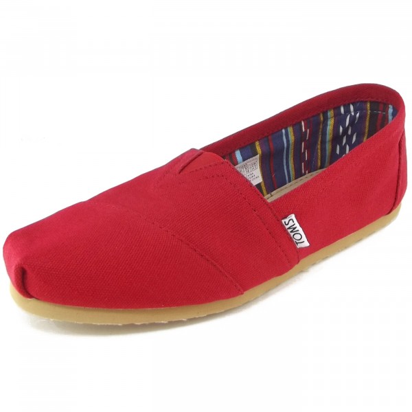 Toms Classic Canvas Wm Damen Espadrilles rot (red)