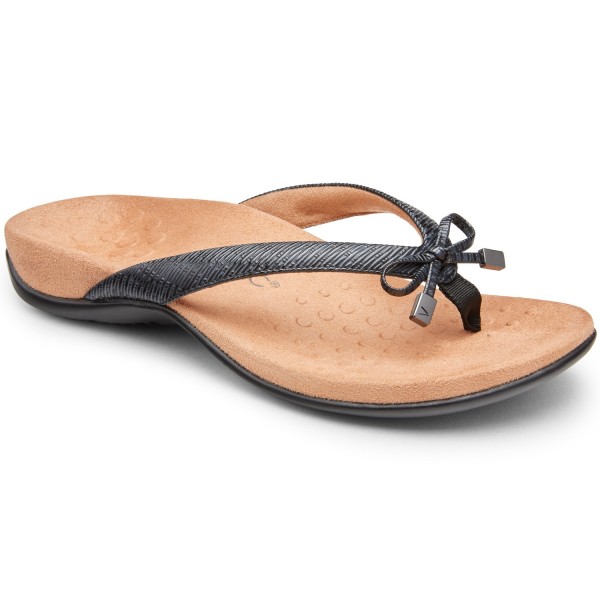 vionic black flip flops