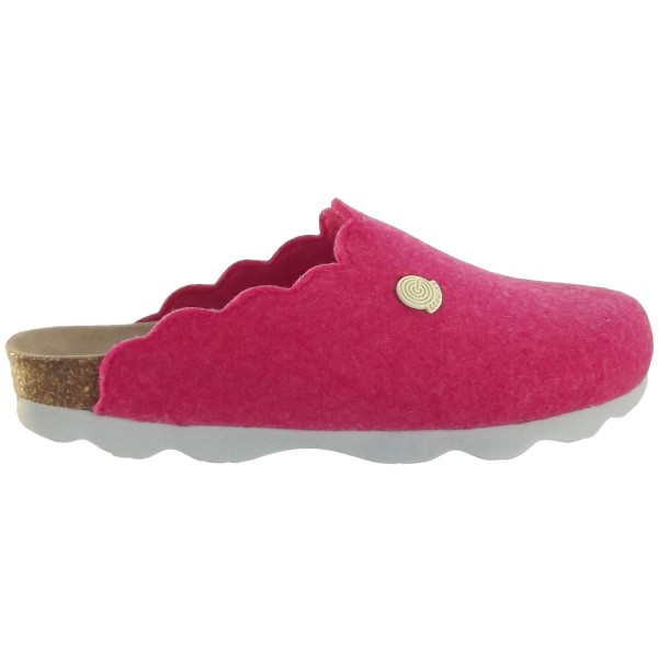 Genuins Candy Felt Damen Pantoffel aus recyceltem Filz Pink (Fucsia)