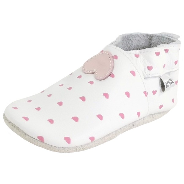 Bobux Herz Blossom Hearts Baby Krabbelschuhe Weiß (White)