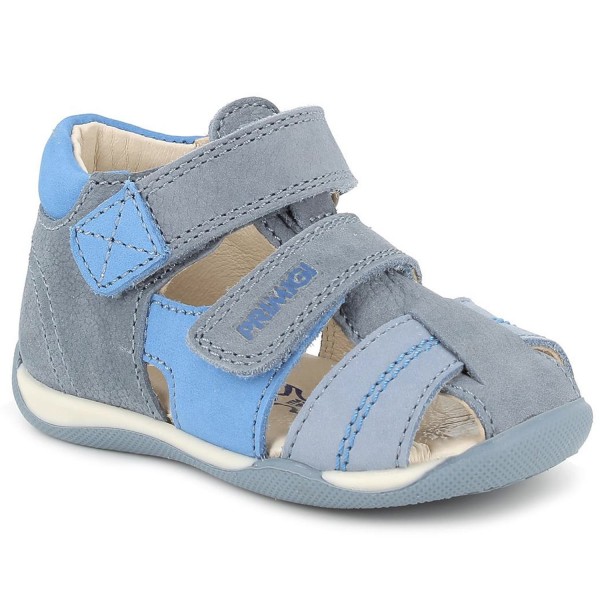 Primigi Baby Spritz Jungen Leder-Sandale Avio-Hellblau