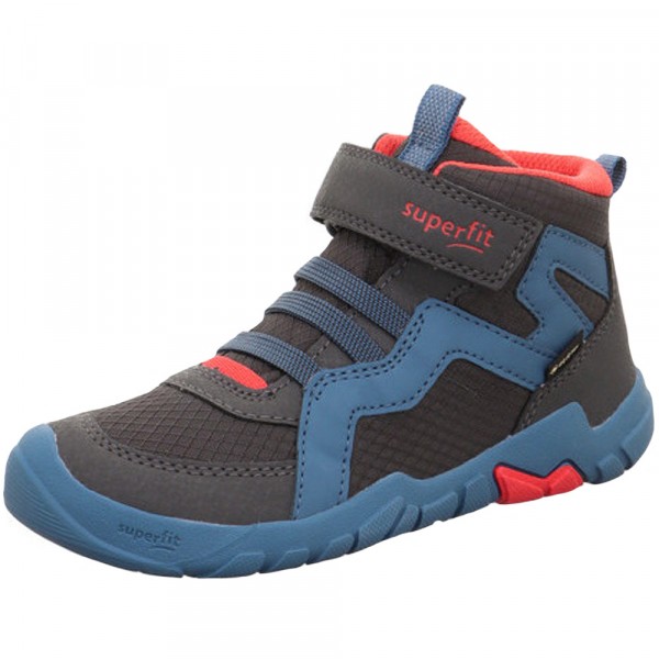 Superfit Gore-Tex Barefit Trace Kinder Sneaker Barfußschuhe Grau/Blau