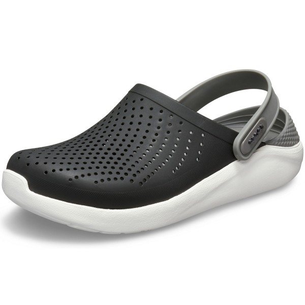 crocs literide black and red