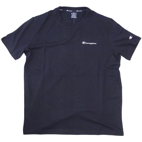 Champion Crewneck T-Shirt Mn Herren Baumwolle-Shirt schwarz (nbk)