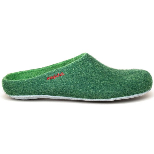 Gottstein Magicfelt 701 Unisex Wollfilz-Pantoffel Dunkelgrün (Dark Green)