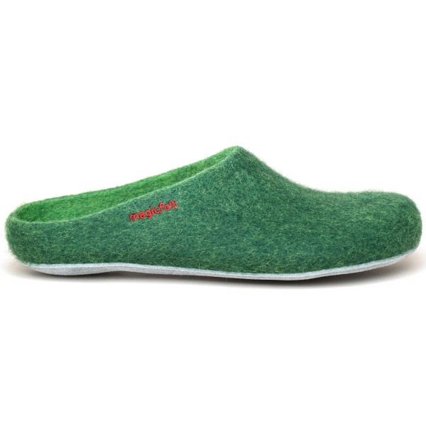 Gottstein Magicfelt 701 Unisex Wollfilz-Pantoffel Dunkelgrün (Dark Green)