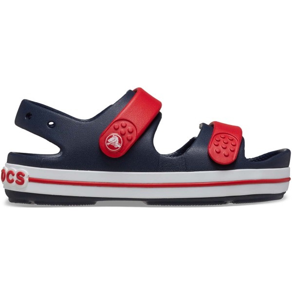 Crocs Crocband Cruiser Sandal Toddler Kleinkinder Aqua-Sandale Dunkelblau/Rot (Navy/Varsity Red)
