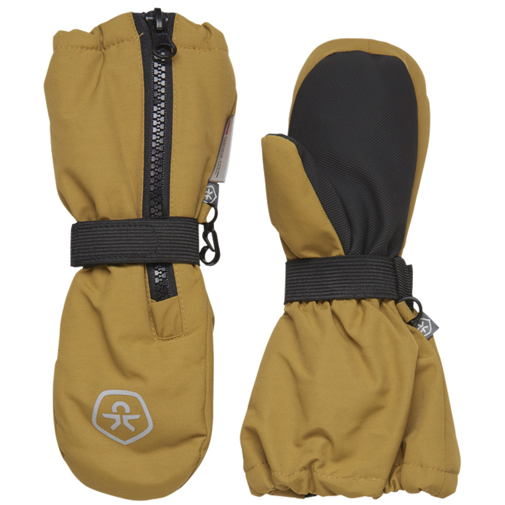 Color Kids Waterproof Zipper Mittens Baby Winter Mittens Dried Tobacco Gloves for Kids Accessories Flux Online