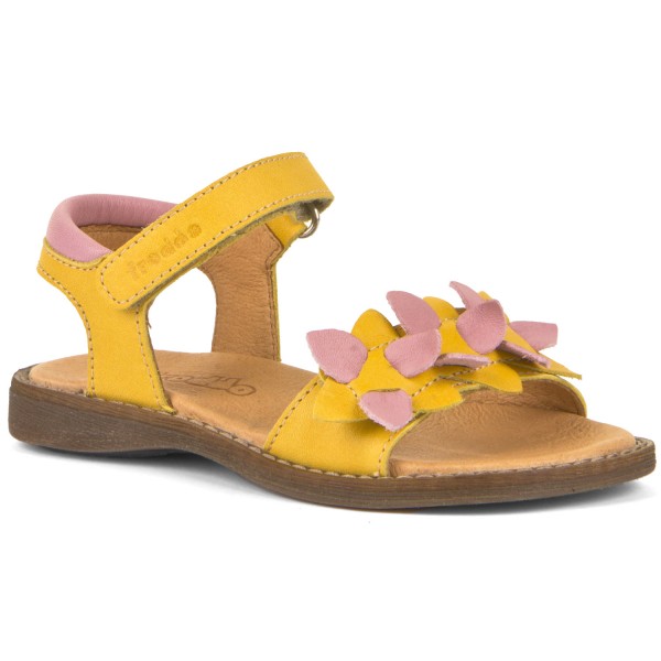 Froddo Lore Flowers Mädchen Sandalen Gelb (Dark Yellow)