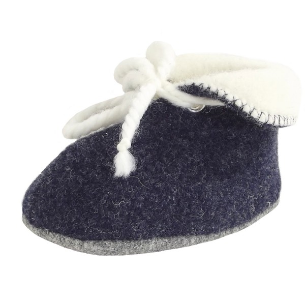 Löwenweiss Momy Baby Hausschuhe Dunkelblau (Air Force Blue)