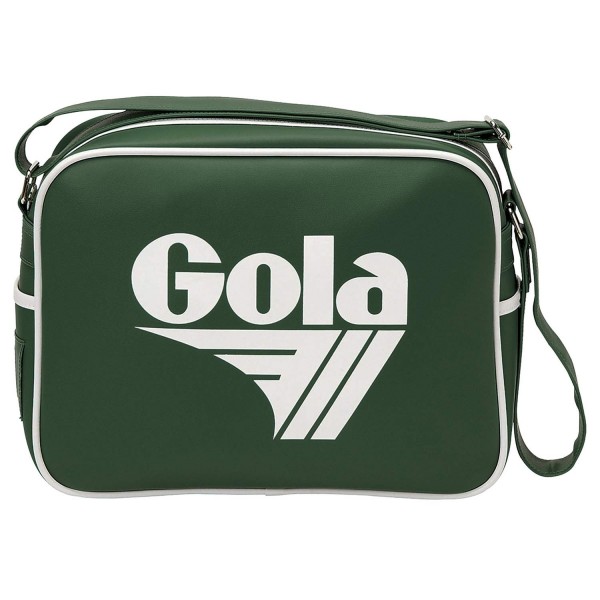 Gola Redford Bag Unisex Messenger Tasche Dunkelgrün/Weiß (Bottle Green/White)