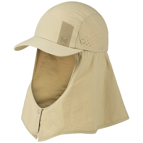Buff Desert Cap Unisex Nackenschutz-Kappe Beige (Solid Birch Grey)