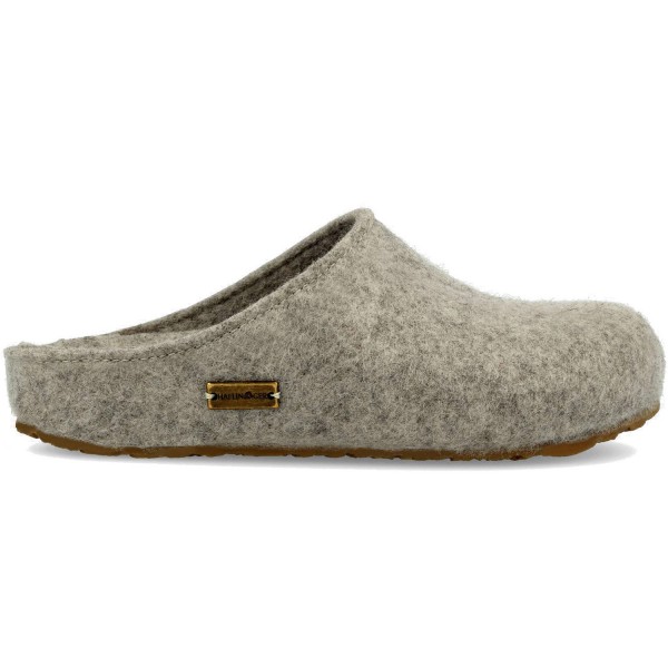 Haflinger Grizzly Michl Unisex Hauspantoffeln Torf