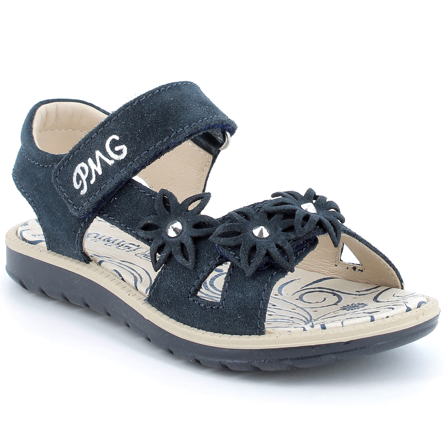 Roux Abiertamente comportarse Primigi Alanis Girl Leather Sandals Navy | Sandals | Kids | Flux Online
